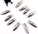 Pyrite 11x40mm Faceted Marquise - Image 3