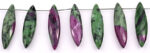 Ruby-Ziosite 11x40mm Faceted Marquise - Image 2