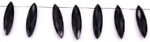 Black Onyx 11x40mm Faceted Marquise - Image 2