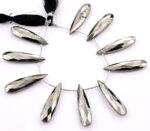 Pyrite 10x40mm Faceted Pear - Image 2