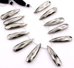 Pyrite 10x40mm Faceted Pear - Image 3