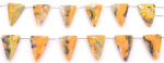 Bumble Bee Jasper 22x34mm Faceted Triangle - Image 2