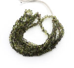 Natural Green Sapphire 3X4mm Faceted Tear Drop - Image 3