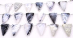 Dendrite Opal 22x34mm Faceted Triangle - Image 2