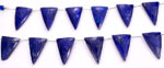 Lapis Lazuli 22x34mm Faceted Triangle - Image 2