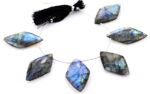 Labradorite 24x44mm Faceted Diamond Cut - Image 2