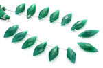Green Onyx 10x25mm Faceted Diamond Cut (Small) - Image 2