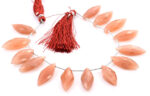 Peach Moonstone 10x25mm Faceted Diamond Cut (Small) - Image 2