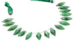 Green Strawberry QTZ. 10x25mm Faceted Diamond Cut (Small) - Image 3