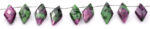 Ruby-Ziosite 10x25mm Faceted Diamond Cut (Small) - Image 3