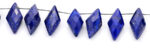 Lapis Lazuli 10x25mm Faceted Diamond Cut (Small) - Image 3