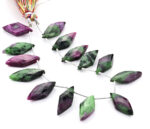 Ruby-Ziosite 10x25mm Faceted Diamond Cut (Small) - Image 2