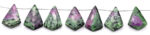 Ruby-Ziosite 20x37mm Faceted Kite shape - Image 3