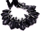 Black Onyx 20x37mm Faceted Kite shape