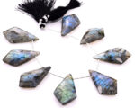 Labradorite 20x37mm Faceted Kite shape - Image 3