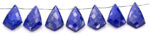 Lapis Lazuli 20x37mm Faceted Kite shape - Image 3