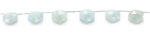 Milky Aquamarine 11mm Faceted Haxagon - Image 3