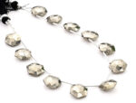 Pyrite 11mm Faceted Haxagon