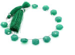 Green Onyx 11mm Faceted Haxagon - Image 2