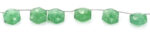 Green Strawberry QTZ. 11mm Faceted Haxagon - Image 3
