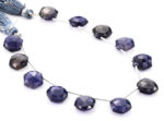 Iolite 11mm Faceted Haxagon