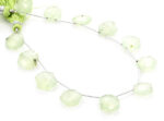 Prehnite 11mm Faceted Haxagon
