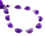 Amethyst 11x15mm Faceted Half Moon (D shape)