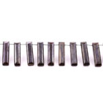 Brown Silverite 7x28mm Faceted Rectangle - Image 3