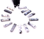 Dendrite opal 7x28mm Faceted Rectangle