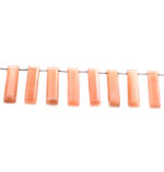 Peach Moonstone 7x28mm Faceted Rectangle - Image 3