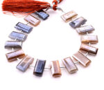 Golden Shine Moonstone 8x16mm Faceted Rectangle Center Drill - Image 3