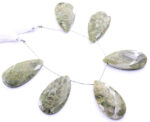 Green Jesper 24x45mm Faceted Pear - Image 2