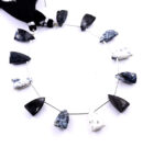 Dendrite opal 9x15mm Faceted Pyramid - Image 2