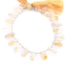 Golden Rutile 7X15mm Smooth Pear - Image 2