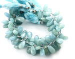 Milky Aquamarine 7X15mm Smooth Pear