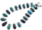 Chrysocolla 7X15mm Faceted Pear - Image 2