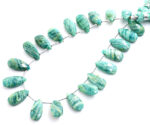 Russian Amazonite 7X15mm Faceted Pear - Image 3