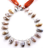 Golden Shine Moonstone 7X15mm Faceted Pear - Image 2