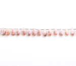 Peach Moonstone Coated 7X15mm Faceted Pear - Image 4