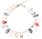 Multi Rutile 7X15mm Faceted Pear - Image 2