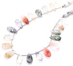 Multi Rutile 7X15mm Faceted Pear - Image 3