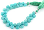 Amazonite 9mm Faceted Heart (Calibrated) - Image 3