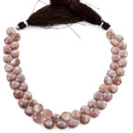 Chocolate Moonstone 9mm Faceted Heart (Calibrated) - Image 3