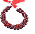 Garnet 9mm Faceted Heart (Calibrated)