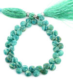 Russian Amazonite 7mm Faceted Heart (Calibrated) - Image 3