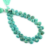 Russian Amazonite 7mm Faceted Heart (Calibrated) - Image 4
