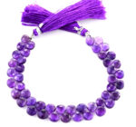 Amethyst 7mm Faceted Heart (Calibrated) - Image 2