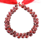 Garnet 7mm Faceted Heart (Calibrated) - Image 2