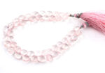 Rose Quartz 7mm Faceted Heart (Calibrated) - Image 2