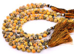 Bumble Bee Jasper 7mm Faceted Heart (Calibrated) - Image 3